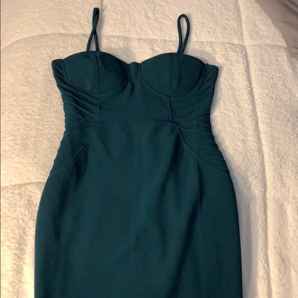 Dark green dress